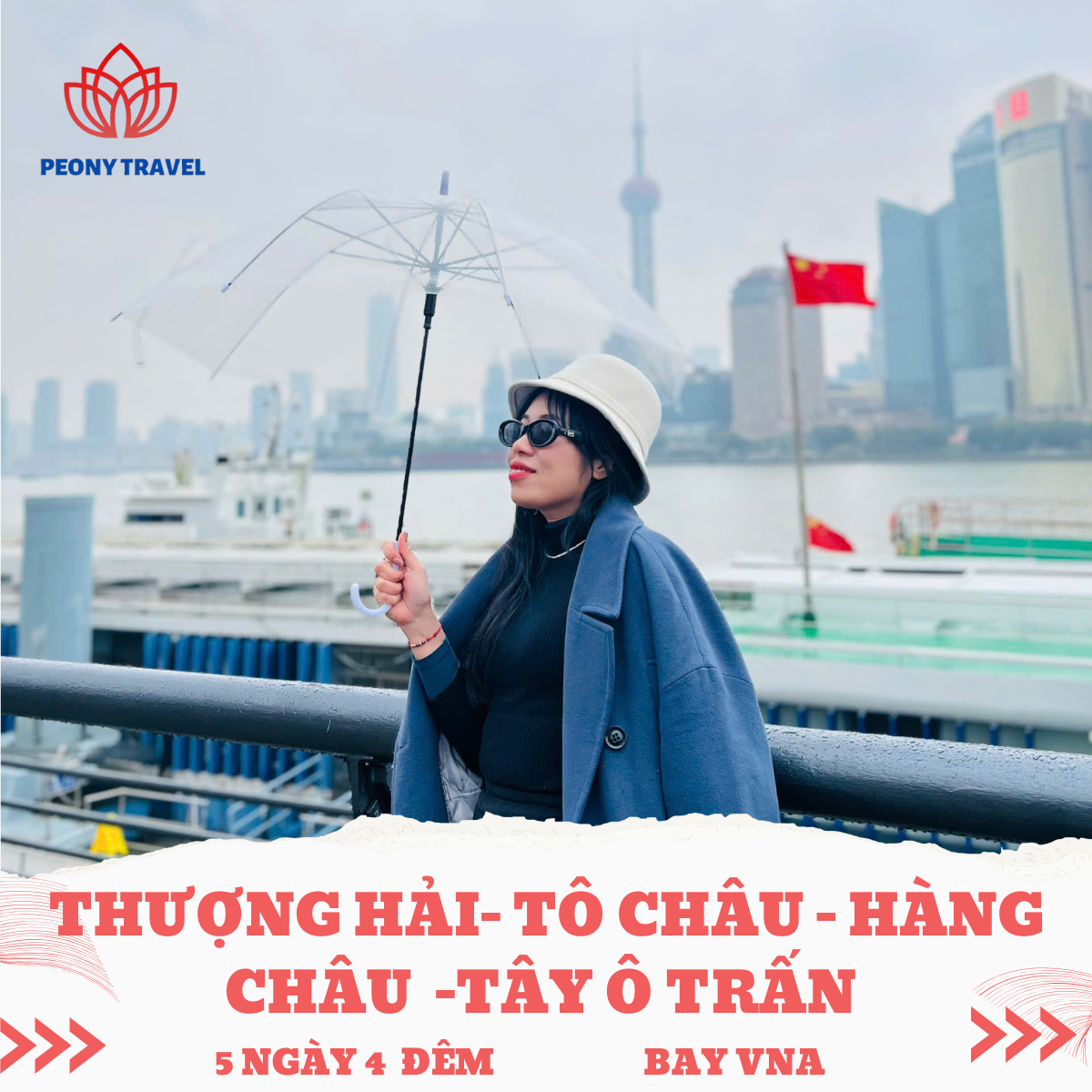 THƯỢNG HẢI – TÔ CHÂU – HÀNG CHÂU – TÂY Ô TRẤN BAY VNA 5N4D