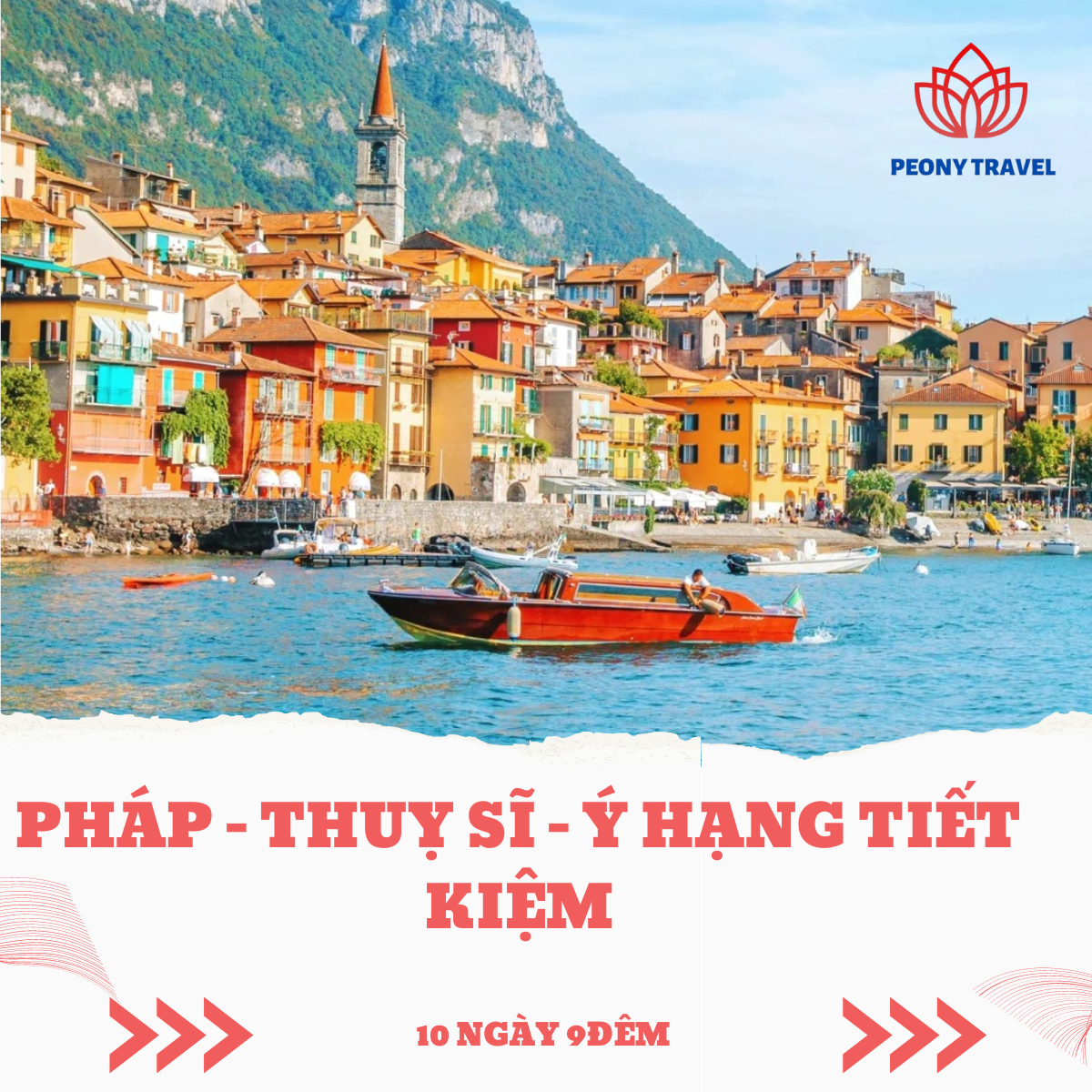 TOUR TÂY NAM ÂU TIẾT KIỆM PHÁP – THỤY SỸ – Ý – VATICAN Paris – Reims – Colmar – Lucerne – Milan – Venice – Pisa – Rome