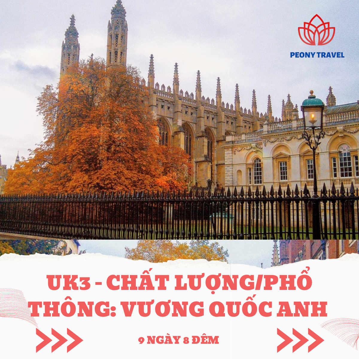 TOUR VƯƠNG QUỐC ANH  ENGLAND – SCOTLAND – WALES London – CamBridge – Leeds  – York – Edinburg – Windermere – Manchester – Bibury – Oxford – Cardiff – London