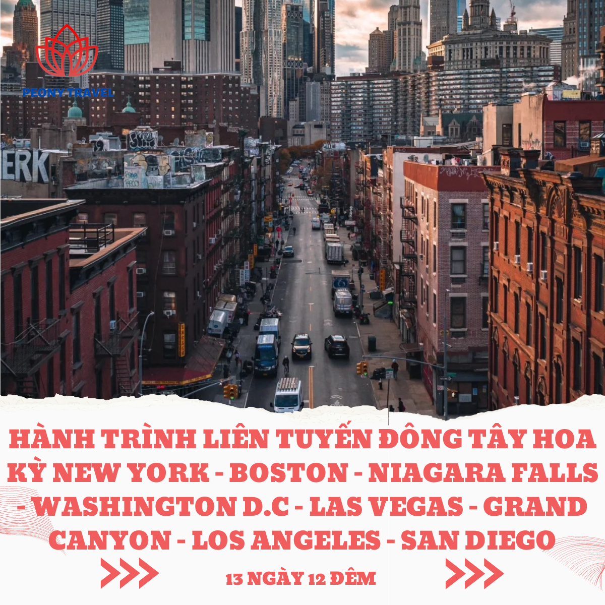 HÀNH TRÌNH LIÊN TUYẾN ĐÔNG TÂY HOA KỲ NEW YORK – BOSTON  – NIAGARA FALLS – WASHINGTON D.C  – LAS VEGAS – GRAND CANYON – LOS ANGELES – SAN DIEGO