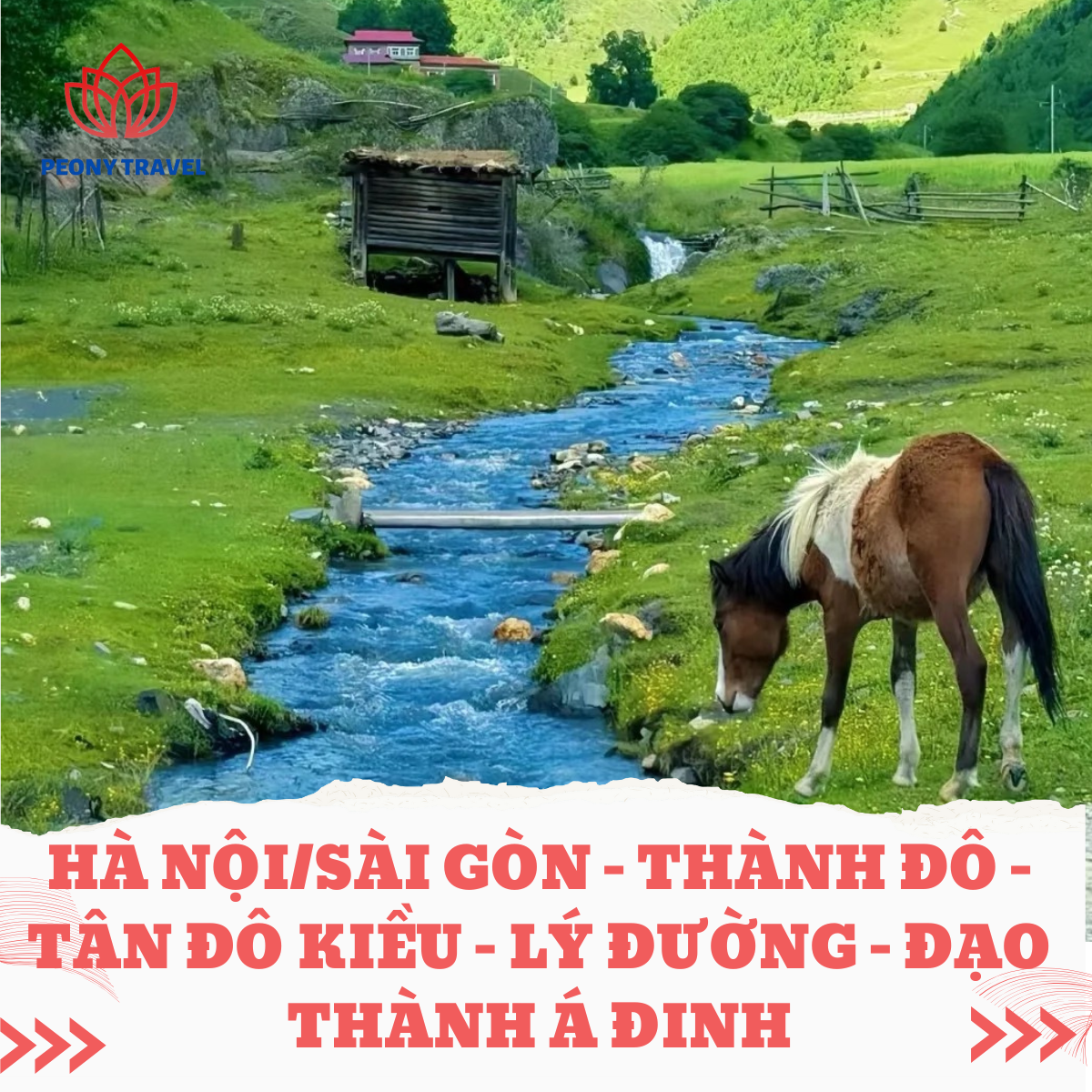 HÀ NỘI/SÀI GÒN – THÀNH ĐÔ – TÂN ĐÔ KIỀU – LÝ ĐƯỜNG – ĐẠO THÀNH Á ĐINH   (KHÁM PHÁ CUNG ĐƯỜNG TÂY TỨ XUYÊN)